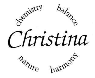 CHRISTINA CHEMISTRY BALANCE NATURE HARMONY logo