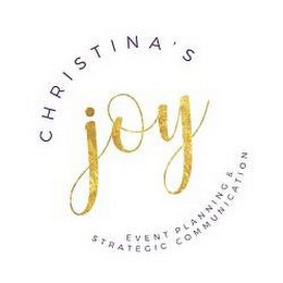 CHRISTINA'S JOY EVENT PLANNING & STRATEGIC COMMUNICATION logo