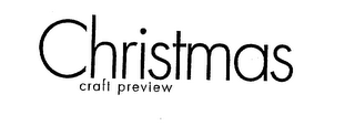 CHRISTMAS CRAFT PREVIEW logo
