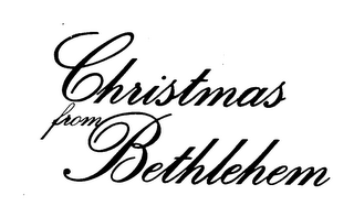 CHRISTMAS FROM BETHLEHEM logo