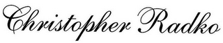 CHRISTOPHER RADKO logo