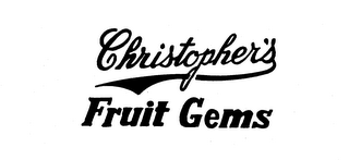 CHRISTOPHER'S FRUIT GEMS logo