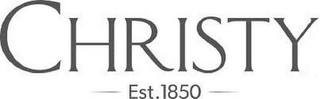 CHRISTY EST. 1850 logo