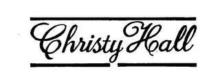 CHRISTY HALL logo
