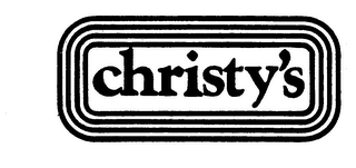 CHRISTY'S logo
