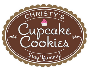 CHRISTY'S CUPCAKE COOKIES STAY YUMMY! logo
