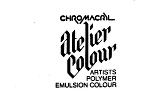 CHROMACRYL ATELIER COLOUR ARTISTS POLYMER EMULSION COLOUR logo
