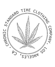 . CHRONIC STANDARD TIME CLOTHING COMPANY. LOS ANGELES, CA logo
