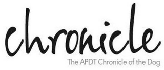 CHRONICLE THE APDT CHRONICLE OF THE DOG logo