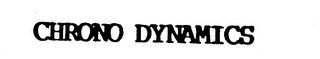 CHRONO DYNAMICS logo