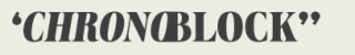 'CHRONOBLOCK" logo