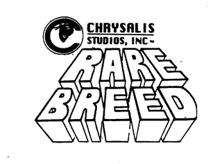 CHRYSALIS STUDIO, INC. RARE BREED logo