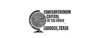 CHRYSANTHEMUM CAPITAL OF THE WORLD, LUBBOCK, TEXAS logo