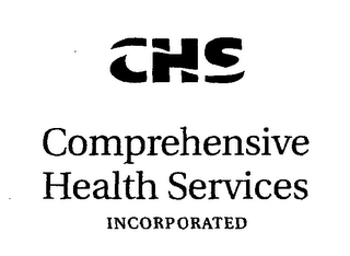 CHS COMPREHENSIVE HEALTH SERVICES INCORPORATED logo