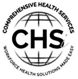 CHSI COMPREHENSIVE HEALTH SERVICES WORKFORCE HEALTH SOLUTIONS MADE EASY logo