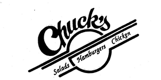 CHUCK'S SALADS HAMBURGERS CHICKEN logo