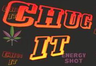 CHUG IT ENERGY SHOT IT logo