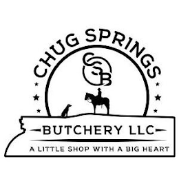 CHUG SPRINGS BUTCHERY LLC CSB A LITTLE SHOP WITH A BIG HEART logo