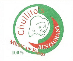 CHULLITO'S RESTAURANT 100% MEXICAN FOOD logo