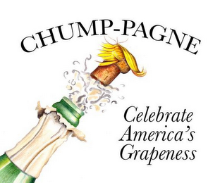 CHUMP-PAGNE CELEBRATE AMERICA'S GRAPENESS logo