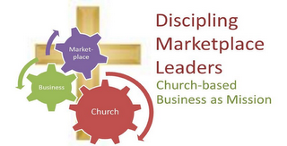 CHURCH BUSINESS MARKETPLACE DISCIPLING MARKETPLACE LEADERS CHURCH-BASED BUSINESS AS MISSION logo