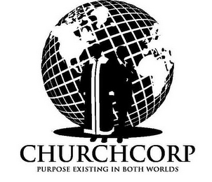 CHURCHCORP PURPOSE EXISTING IN BOTH WORLDS logo