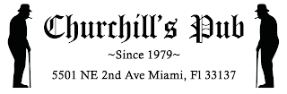 CHURCHILL'S PUB SINCE 1979 5501 NE 2ND AVE MIAMI, FL 33137 logo
