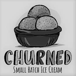 CHURNED SMALL BATCH ICE CREAM logo