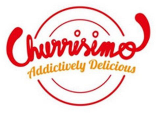 CHURRISIMO ADDICTIVELY DELICIOUS logo