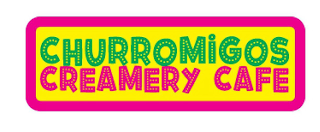 CHURROMIGOS CREAMERY CAFE logo