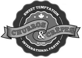 CHURROS & CREPES HOUSE SWEET TEMPTATION INTERNATIONAL PASTRY logo
