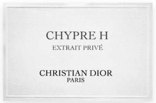 CHYPRE H EXTRAIT PRIVÉ CHRISTIAN DIOR PARIS logo