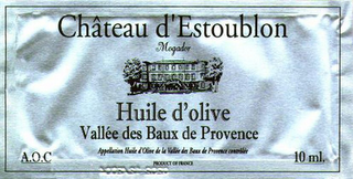 CHÂTEAU D'ESTOUBLON MOGADOR HUILE D'OLIVE VALLÉE DES BAUX DE PROVENCE logo