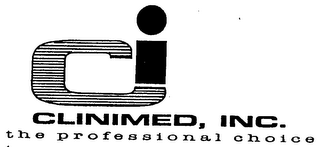 CI CLINIMED, INC. THE PROFESSIONAL CHOICE logo