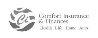 CI COMFORT INSURANCE & FINANCES HEALTH LIFE HOME AUTO logo