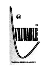 CI VALUABLE WARNING: SMOKING IS ADDICTIVE logo
