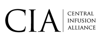 CIA CENTRAL INFUSION ALLIANCE logo