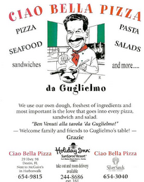 CIAO BELLA PIZZA DA GUGLIELMO logo