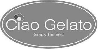 CIAO GELATO SIMPLY THE BEST logo