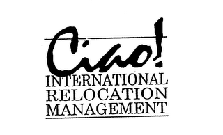 CIAO! INTERNATIONAL RELOCATION MANAGEMENT logo