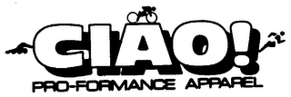 CIAO! PRO-FORMANCE APPAREL logo