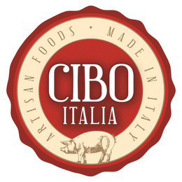CIBO ITALIA ARTISAN FOODS · MADE IN ITALY logo