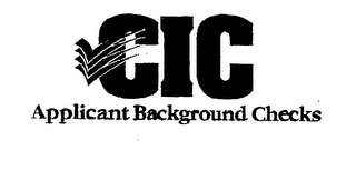 CIC APPLICANT BACKGROUND CHECKS logo