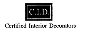 C.I.D. CERTIFIED INTERIOR DECORATORS logo