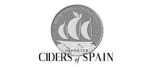 CIDERS OF SPAIN REFRESHING TRADITION IMPORTER logo