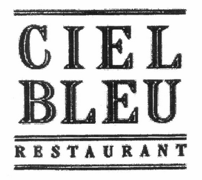 CIEL BLEU RESTAURANT logo