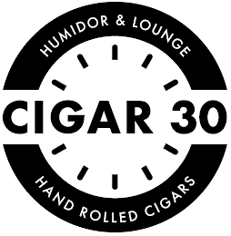 CIGAR 30 HUMIDOR & LOUNGE HAND ROLLED CIGARS logo
