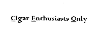 CIGAR ENTHUSIASTS ONLY logo