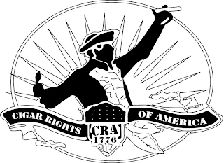 CIGAR RIGHTS OF AMERICA CRA 1776 logo