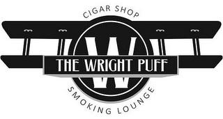 CIGAR SHOP W THE WRIGHT PUFF SMOKING LOUNGE logo